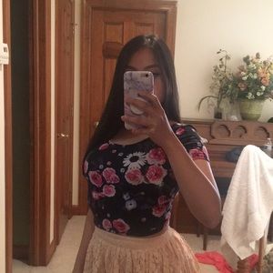 H&M Floral Crop Top